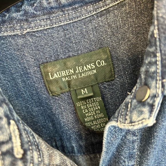 Lauren Ralph Lauren Indigo Denim Shirt Dress - Picture 4 of 4